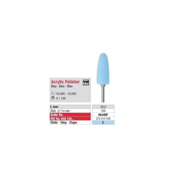 0644HP-6 Acrylic Polisher HP - blue