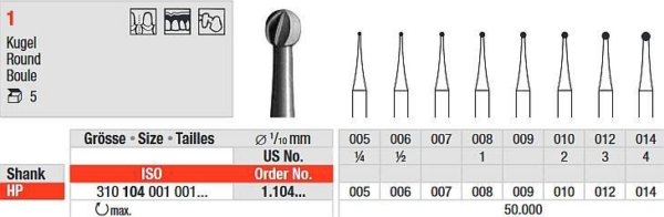 1.104.014 Steel bur