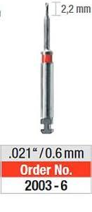 2003-6 Twist Drills red .021