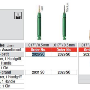 2028SO Reto-Minipin Titanium .017