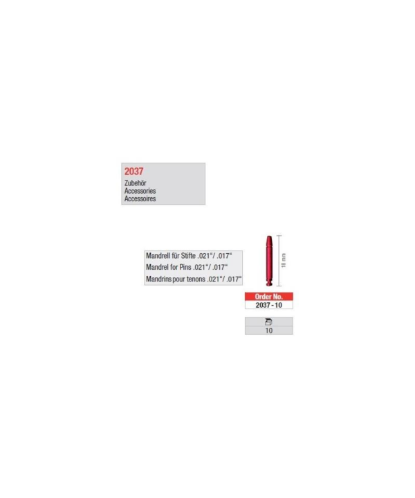 2037-10 Mandrels red