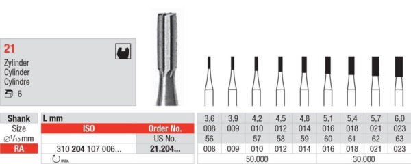 21.204.008 Steel bur
