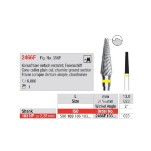 2466F.103.023 Cone - chamfer ground