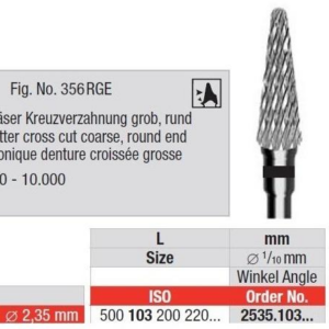 2535.103.023 Cone cutter cross cut