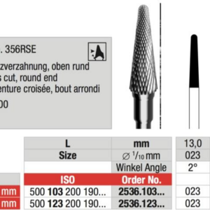 2536.103.031 Cone cutter cross cut