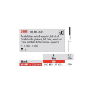 2666.103.010 Parallel cutter plain cut