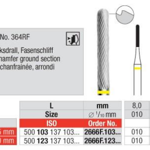 2666F.103.015 Parallel cutter-chamfer ground