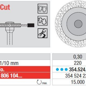 354.524.220HP Diamond disc - MultiCut