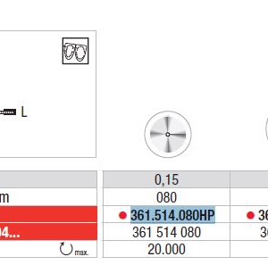 361.514.080HP Diamond disc - Superflex