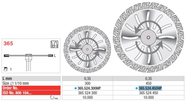 365.524.450HP Diamond disc - Flex