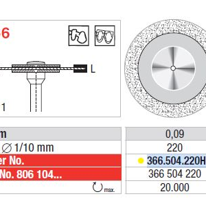 366.504.220HP Diamond disc - Ultraflex