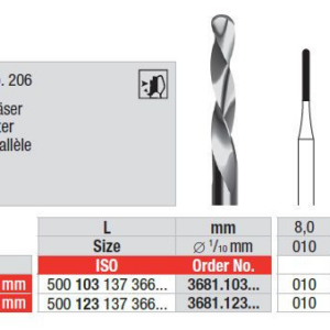 3681.103.015 Parallel wax cutter
