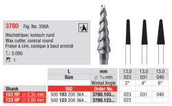 3780.103.031 Wax cutter tapered