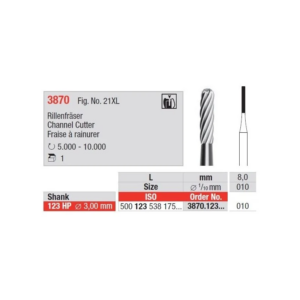 3870.123.010 Grooving cutter - HP short