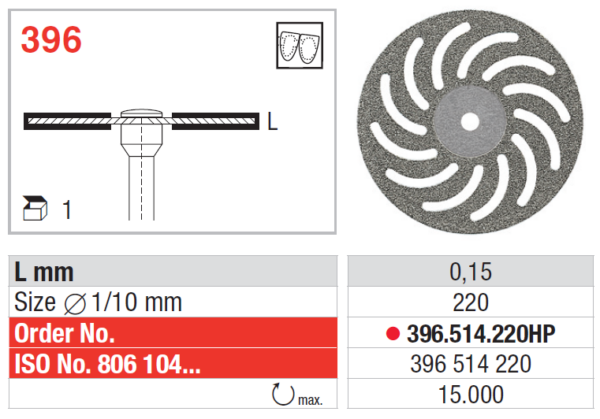 396.514.220HP Diamond disc - Superflex