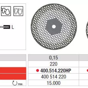 400.514.190HP Diamond open-meshed disc