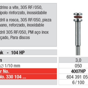 4007HP-100 Screw Type Mandrel 305RF / 050