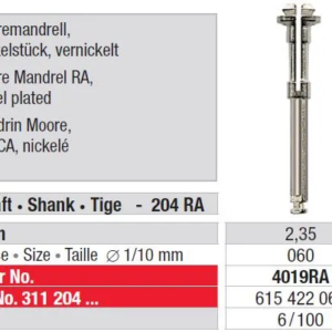 4019RA-100 Moore - Mandrel