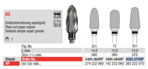 6085.070HP TC Cutter