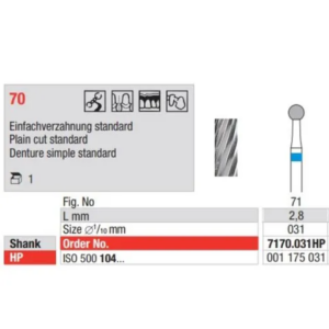 7170.031HP TC Cutter