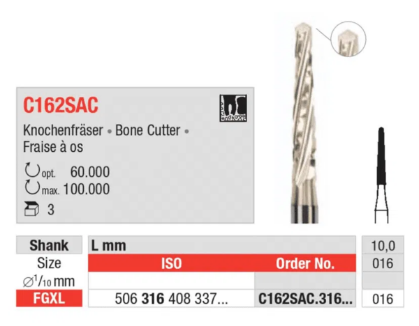 C162SAC.316.016 Surgical cutters FGXL