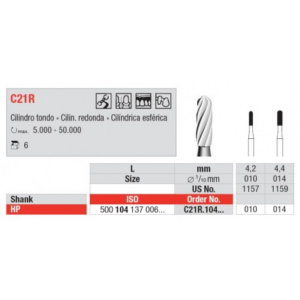 C21R.104.014 TC Bur HP - cylinder round