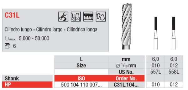 C31L.104.012 TC Bur - cylinder HP
