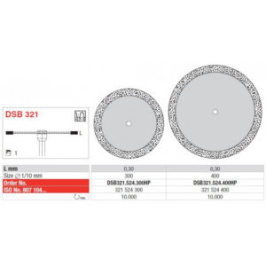 DSB321.524.300HP Diamond Disc with sintered rim